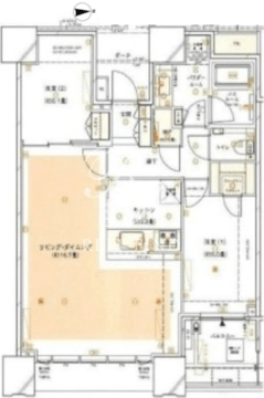 ドゥ・トゥール 2112 間取り図