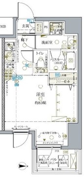 クレヴィスタ亀戸4 906 間取り図