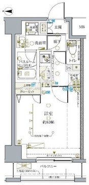 クレヴィスタ亀戸4 603 間取り図