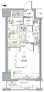 クレヴィスタ亀戸4 803 間取り図