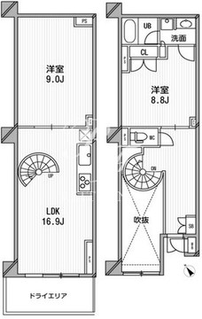 HF目黒行人坂レジデンス 110 間取り図