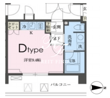 ガレリア東新宿 605 間取り図
