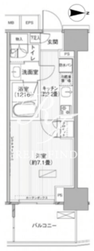 ヒューリックレジデンス新御茶ノ水 1002 間取り図