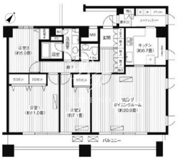 LOOP-M 1801 間取り図
