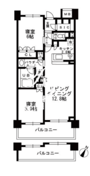 シャンピアグランデ深沢 508 間取り図