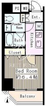 ウェリナ浅草 602 間取り図