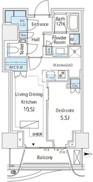 パークコート神宮北参道ザタワー 1517 間取り図