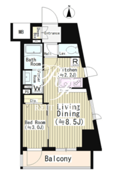 イレーネ初台 501 間取り図