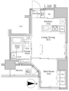 プラウドフラット浅草雷門 204 間取り図