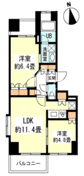 グランカーサ新宿御苑 302 間取り図