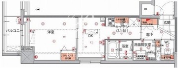 ハーモニーレジデンス菊川ステーションフロント 404 間取り図