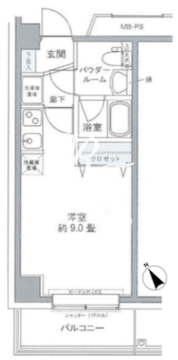プライムアーバン豊洲 809 間取り図