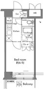 プラウドフラット早稲田 307 間取り図