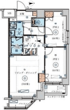 リヴシティ墨田 601 間取り図