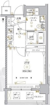 レアライズ高田馬場 901 間取り図