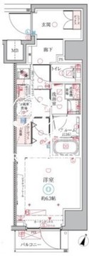 クレヴィスタ三ノ輪 401 間取り図