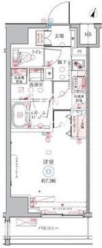 クレヴィスタ三ノ輪 402 間取り図