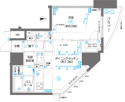 ズーム駒込 901 間取り図