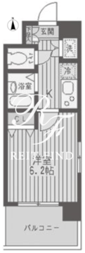 レジディア両国 207 間取り図
