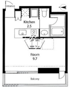 ヴィラロンド 421 間取り図