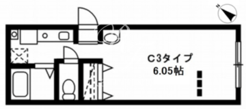 レジディア駒沢大学 304 間取り図