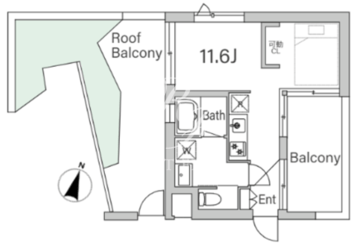 グランデュオ代々木3 401 間取り図
