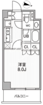 ディームス麻布狸穴町 102 間取り図