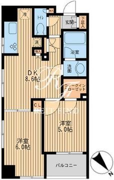 プライムアーバン日本橋人形町 504 間取り図