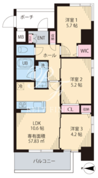 ルカナル門前仲町 601 間取り図