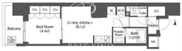 コンフォリア東新宿 220 間取り図