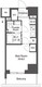 コンフォリア東新宿 208 間取り図