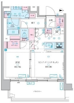 ジェノヴィア押上2 504 間取り図
