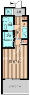 レジディア大森 1302 間取り図
