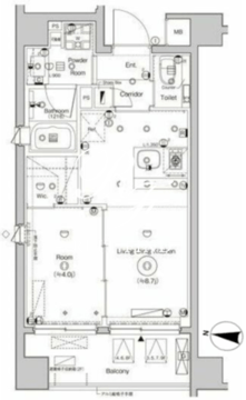 シーフォルム森下2 403 間取り図
