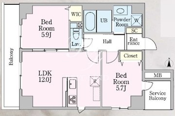 ラダーハイ 303 間取り図