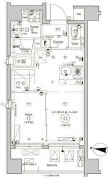 シーフォルム森下2 603 間取り図