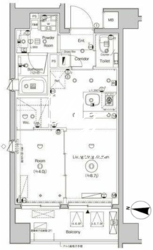 シーフォルム森下2 703 間取り図