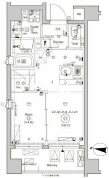 シーフォルム森下2 803 間取り図