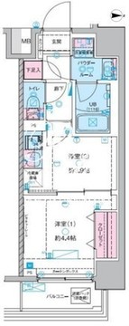 ジェノヴィア木場2 404 間取り図