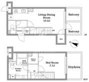 レジディア西新宿2 105 間取り図 ?>
