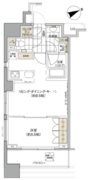 パークハビオ西新宿 1206 間取り図