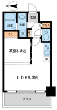 HF錦糸町レジデンス 101 間取り図