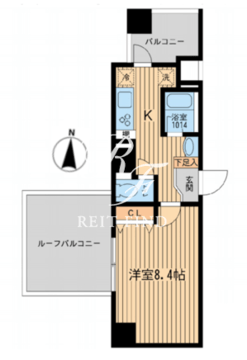 KDXレジデンス幡ヶ谷 607 間取り図
