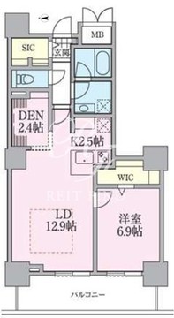 ロイヤルパークスタワー南千住 1605 間取り図