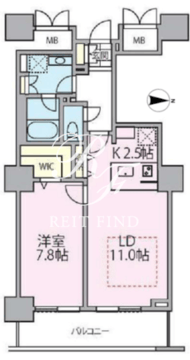 ロイヤルパークスタワー南千住 1716 間取り図
