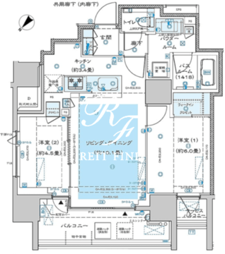 ディームス渋谷本町 401 間取り図