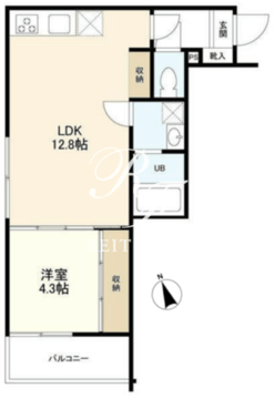 モアリッシェル代官山青葉台 302 間取り図