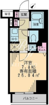 アーク銀座京橋 1106 間取り図