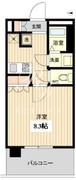 ラクアスレジデンス東新宿 801 間取り図