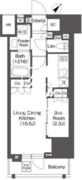 レフィールオーブ代々木 203 間取り図